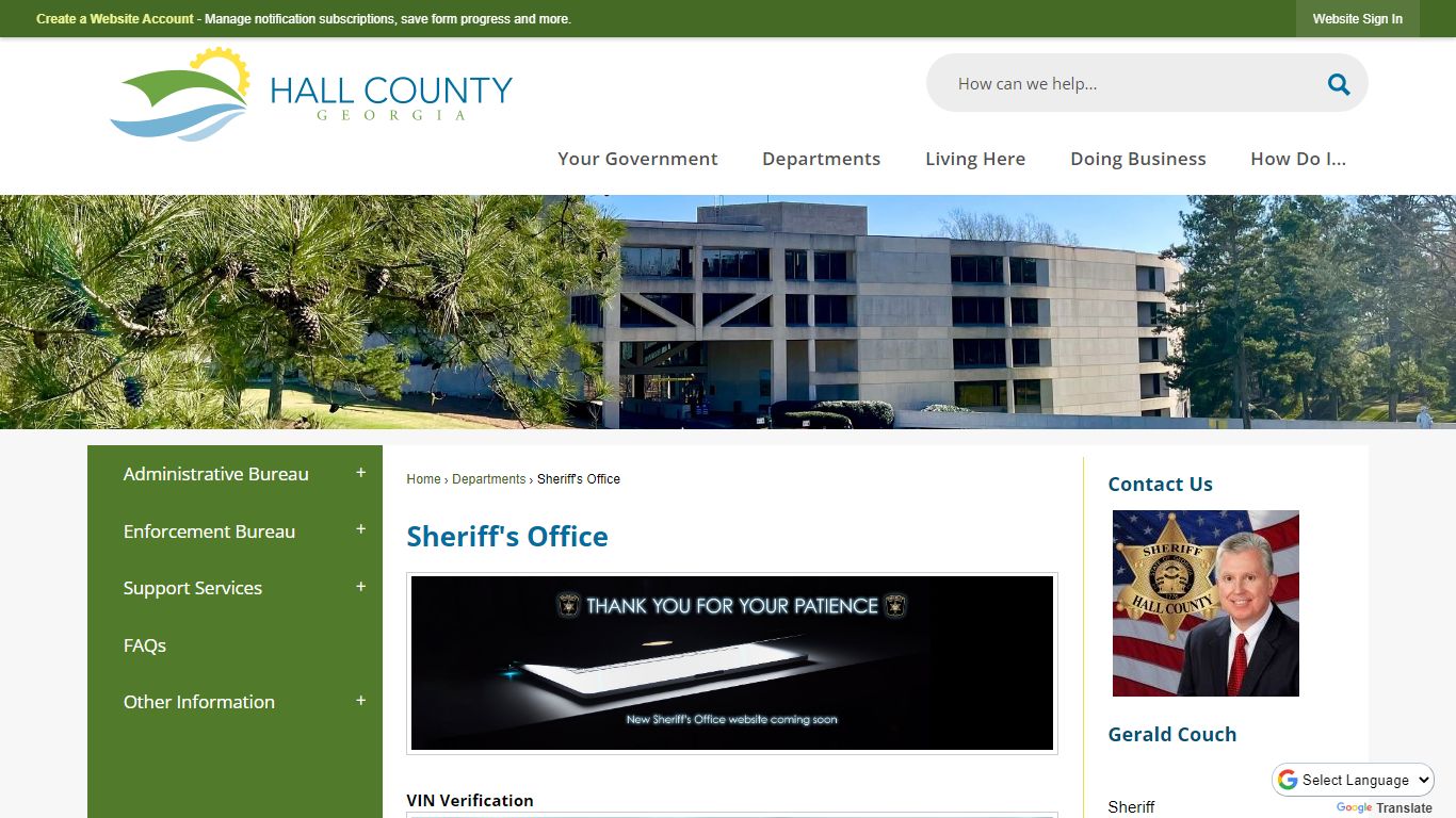 Sheriff's Office | Hall County, GA - Official Website