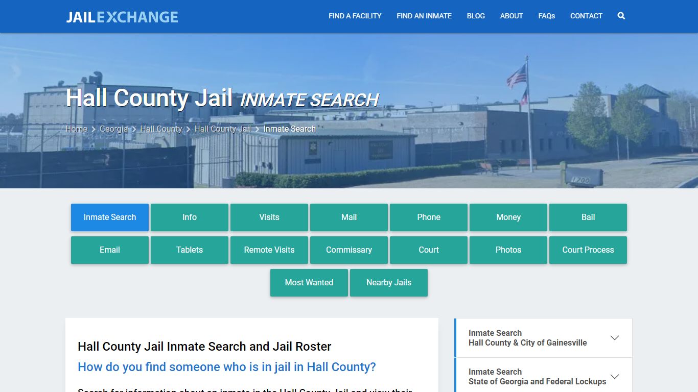 Inmate Search: Roster & Mugshots - Hall County Jail, GA